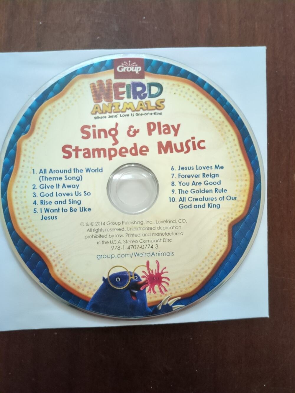 Weird Animals Sing & Play Stampede Music CD 2014 disc only